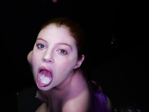 That's it Eve, now swallow it!